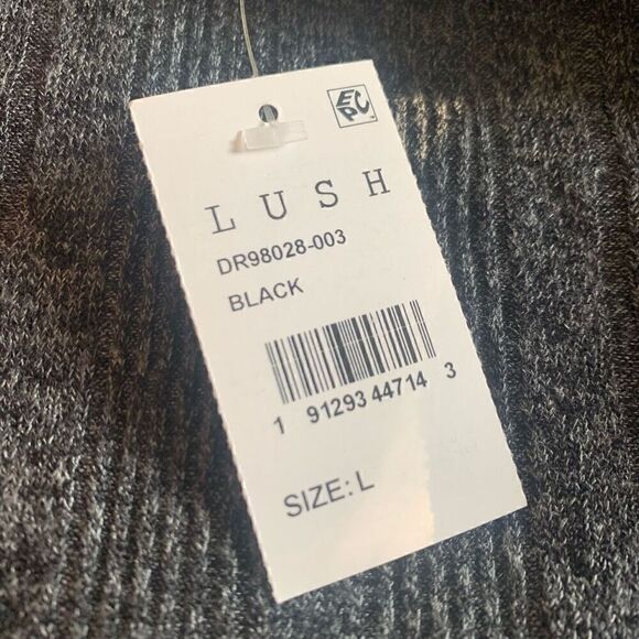 Lush | Side Tie Varigated Rib Tank Dress - Picture 6 of 8